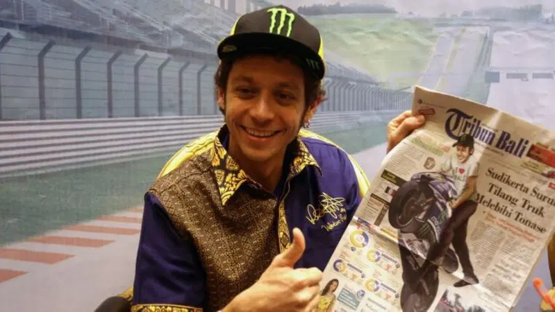 Valentino Rossi in "tour" in Indonesia