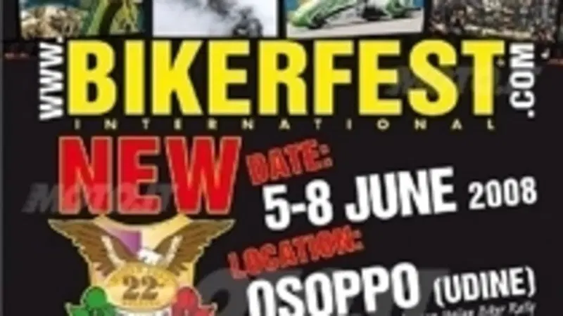 Dal 5 all'8 giugno a Osoppo, torna la ventiduesima edizione della Biker Fest