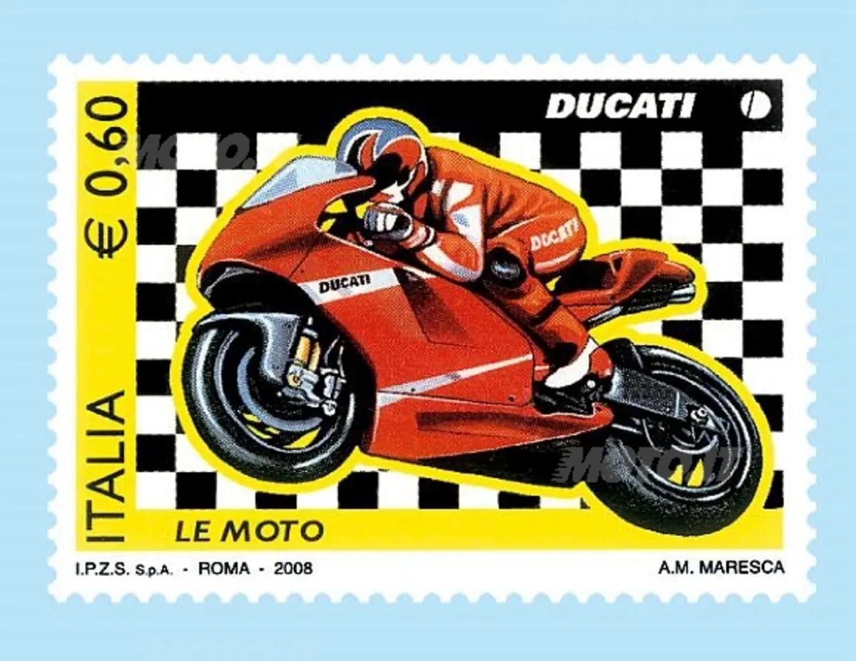 Poste Italiane dedica un francobollo Le moto a Ducati 