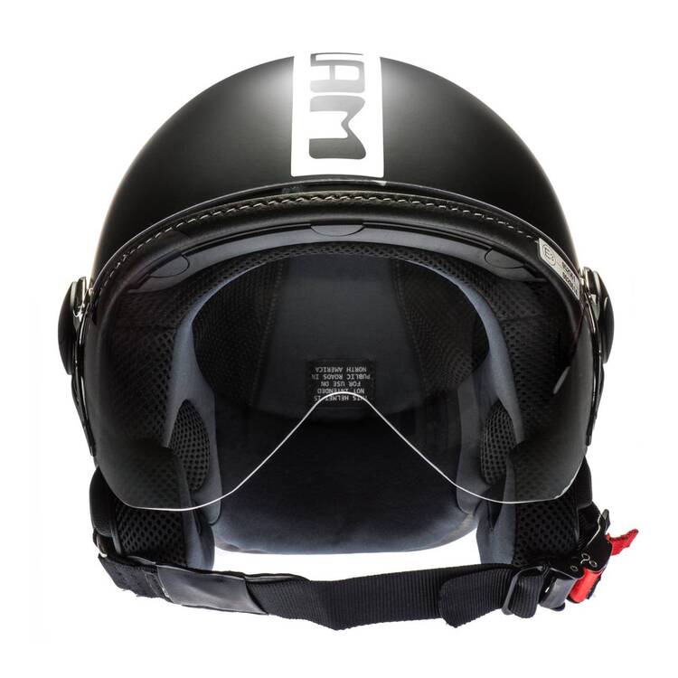 Casco Nero Opaco Motoglam First (2)