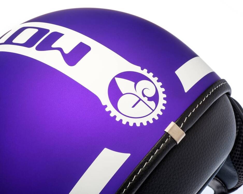 Casco Viola Opaco Motoglam First (4)