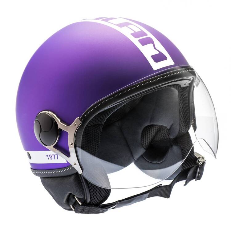 Casco Viola Opaco Motoglam First