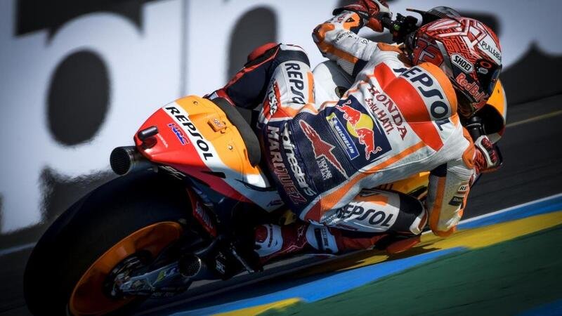 MotoGP 2018. Marquez il pi&ugrave; veloce nelle FP1 a Le Mans