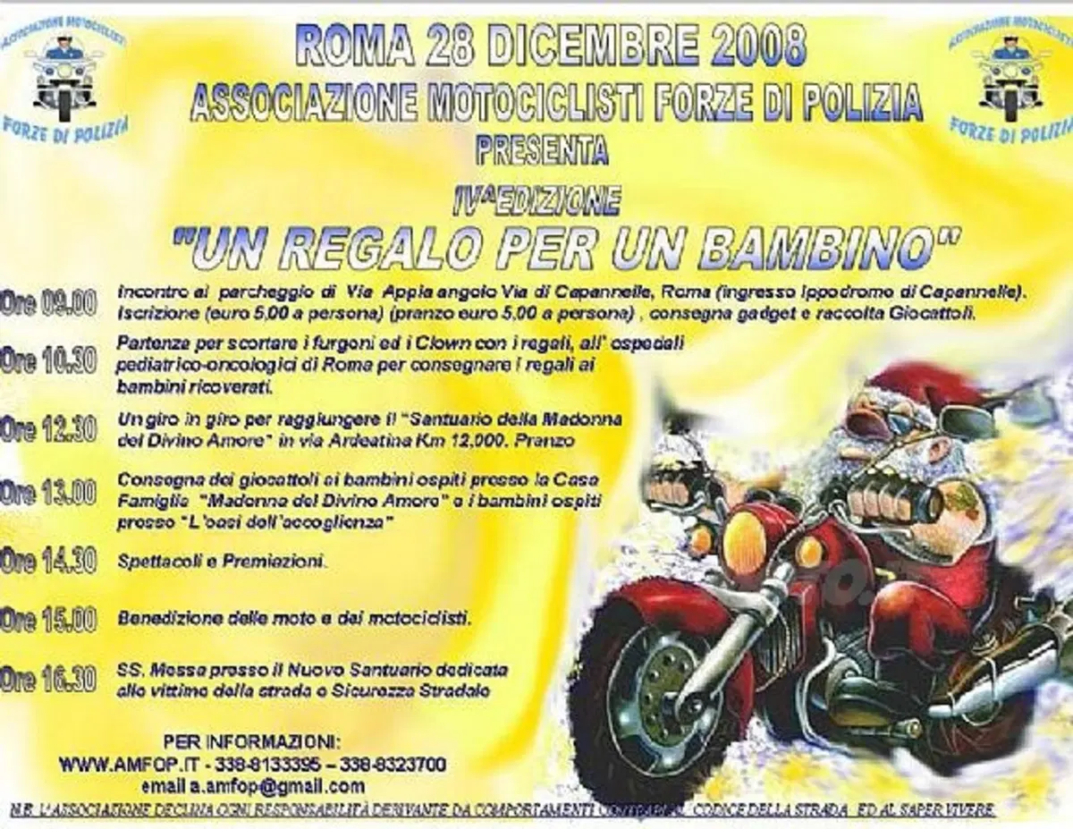 Il 28 dicembre 2008 si svolgerà la quarta edizione di 'Un regalo per un bambino'