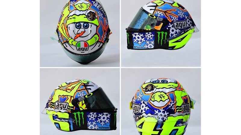 MotoGP. Il casco #SepangTest di Valentino Rossi