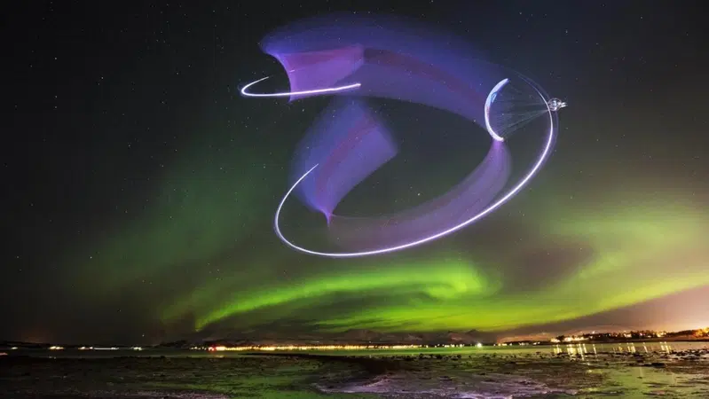 Horacio Llorens vola nell'aurora con Polini