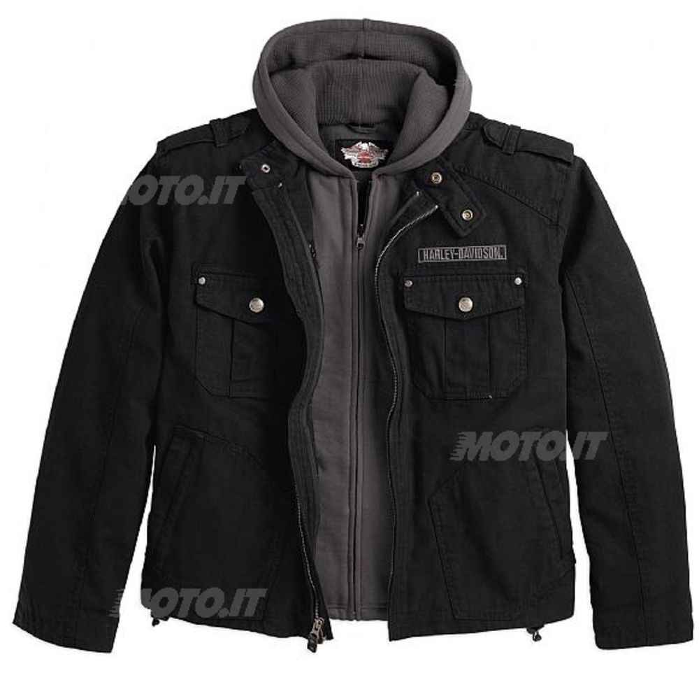 Skull 3-in-1 Cotton Canvas Jacket