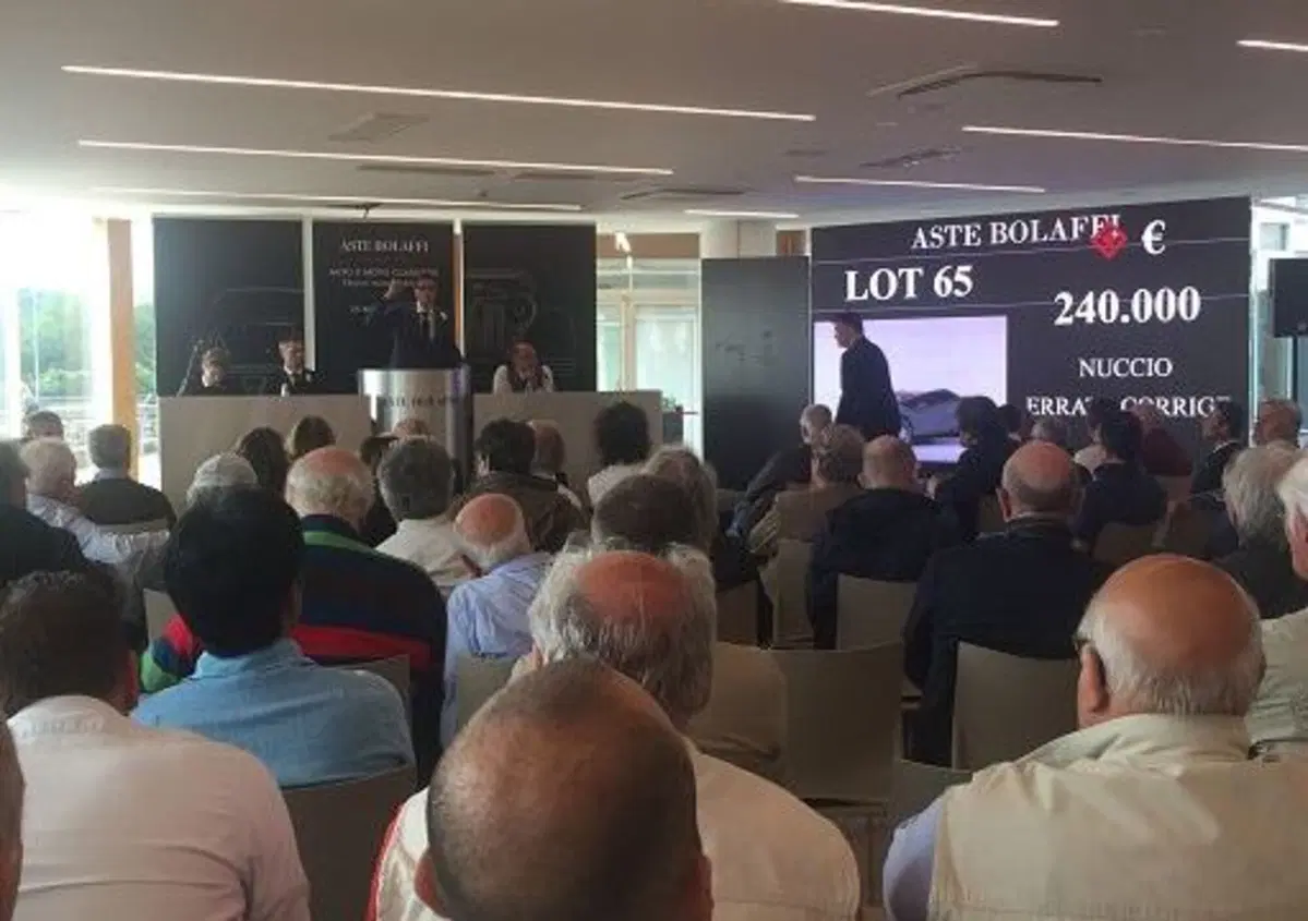 Asta Bolaffi "Auto e Moto classiche", buona la prima con 1,6 milioni di euro di realizzo