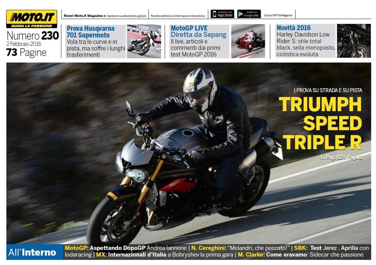 Magazine n&deg;230, scarica e leggi il meglio di Moto.it 