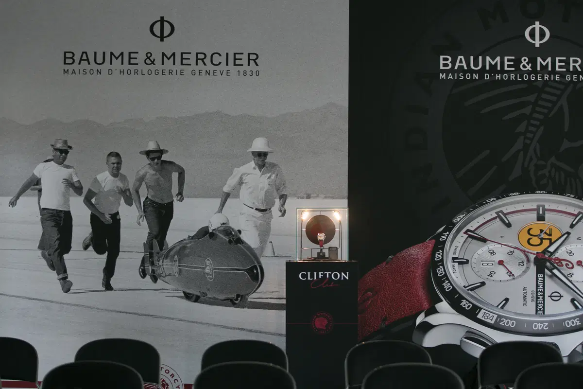 Baume & Mercier e Indian Motorcycle, una giornata in circuito a Vairano per celebrare la partnership (13)