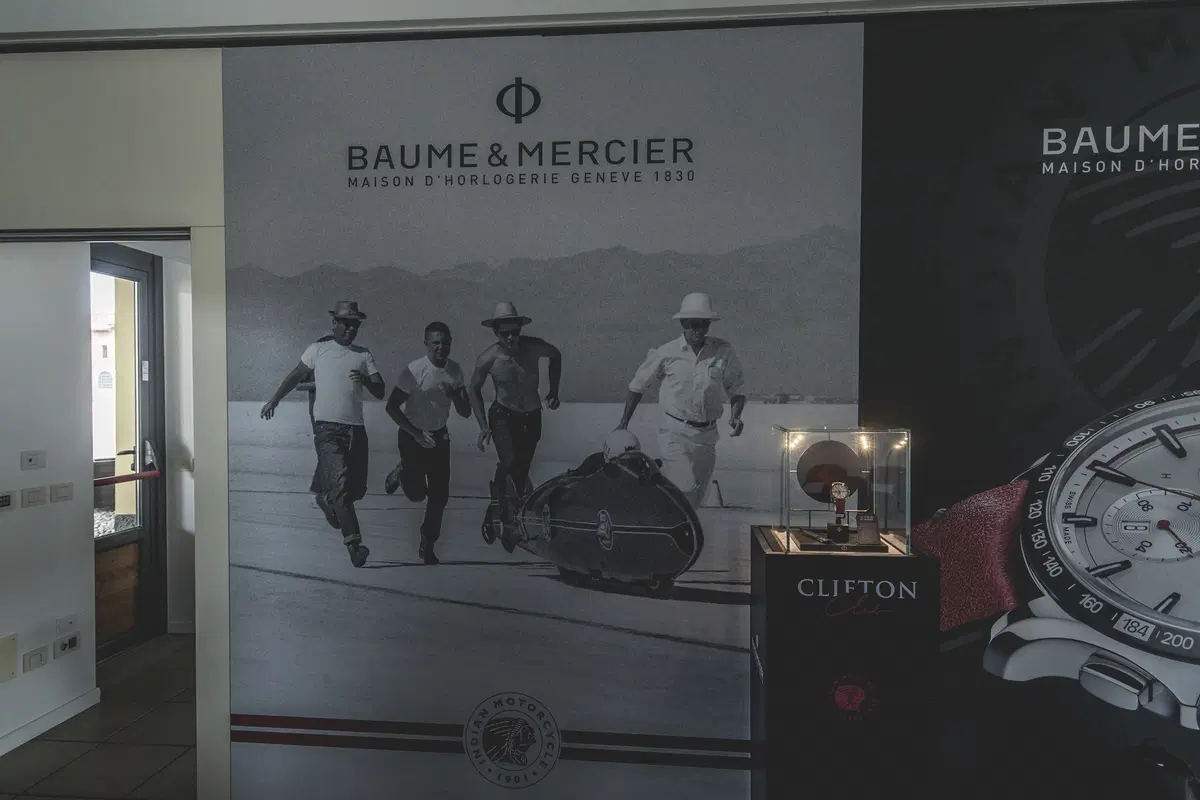 Baume & Mercier e Indian Motorcycle, una giornata in circuito a Vairano per celebrare la partnership (57)
