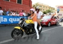 Maddalena Corvaglia e la XJ6 al Giro d'Italia