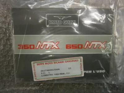 LIBRETTO MANUTENZIONE Moto Guzzi LIBRETTO USO E MANUTENZIONE NTX 350/650