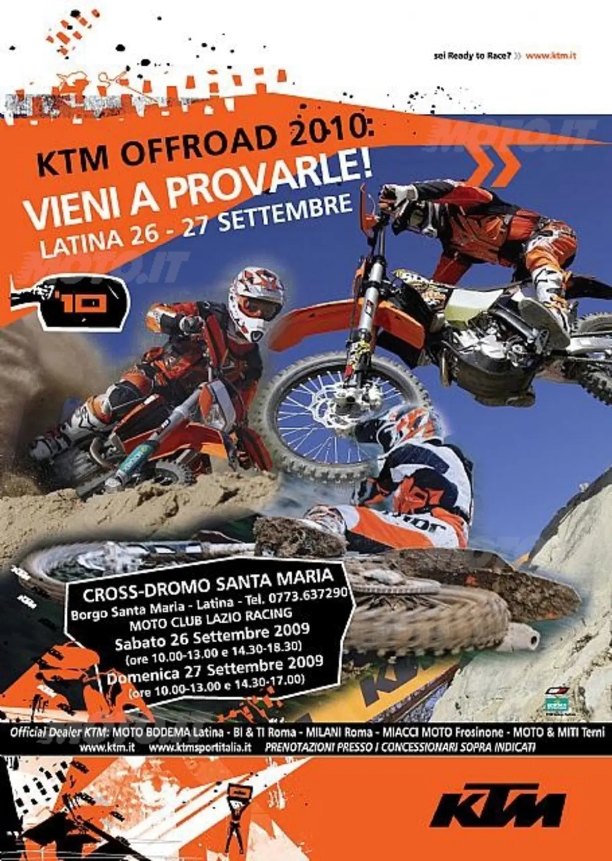 Le off-road 2010 in prova a Latina, il prossimo fine settimana