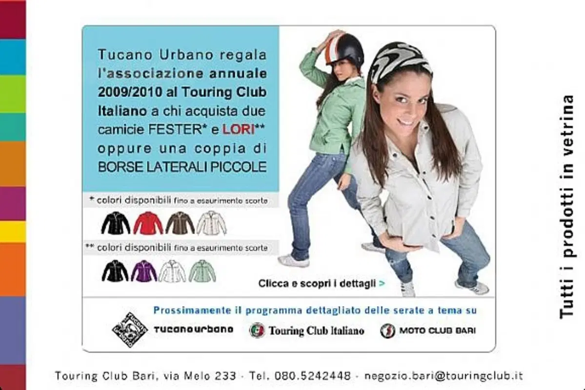 Tucano Urbano si mette in viaggio con il Touring Club Italiano.
