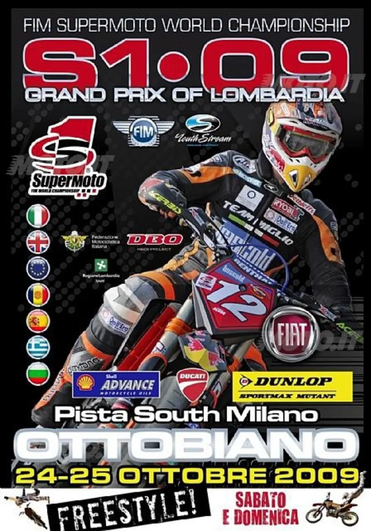 A Ottobiano il sesto round del mondiale Supermoto