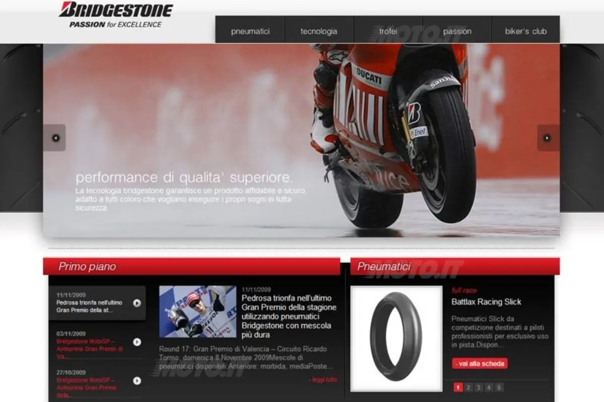 Il nuovo sito Bridgestone (2)