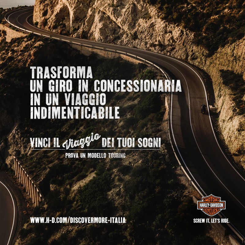 Discover More. Il concorso Harley-Davidson che ti manda in viaggio