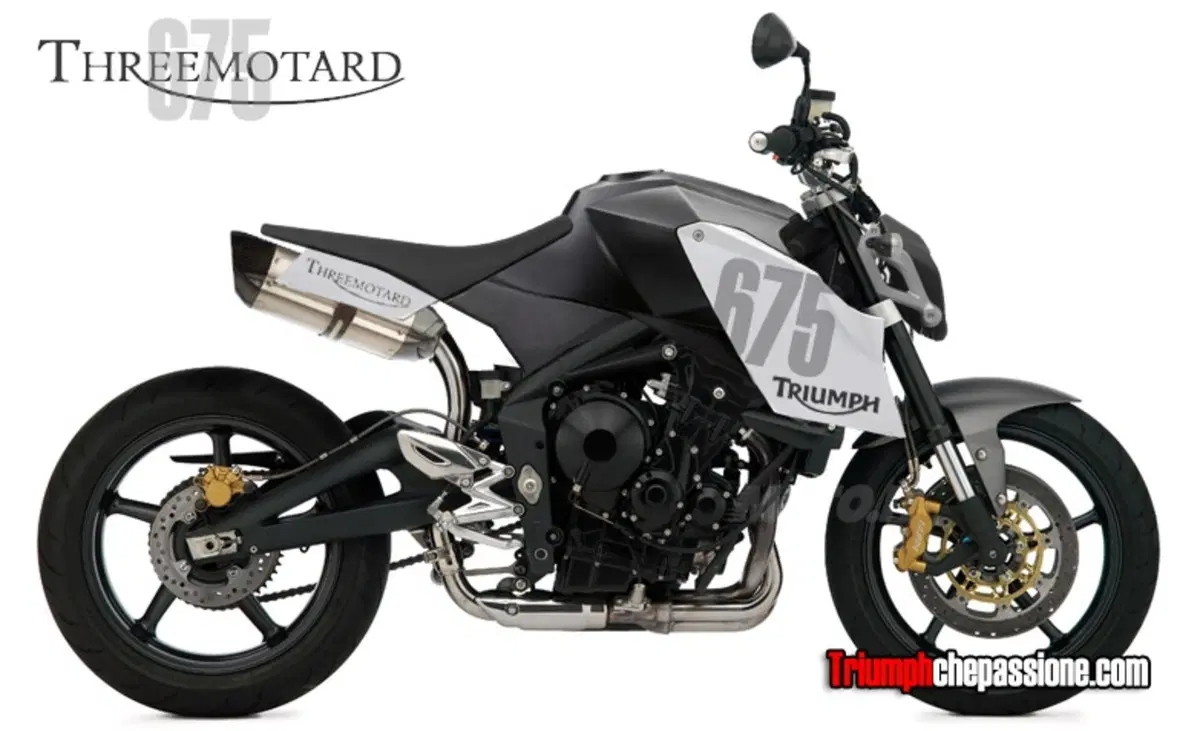 Threemotard Triumph "da neve" (2)