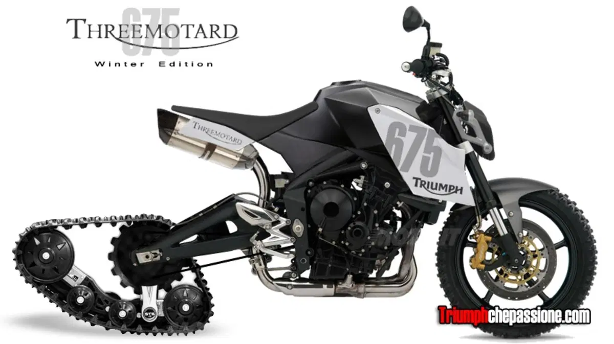 Threemotard Triumph "da neve" (3)