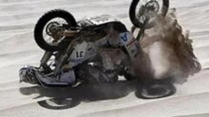 Luca Manca cade alla Dakar. E' grave