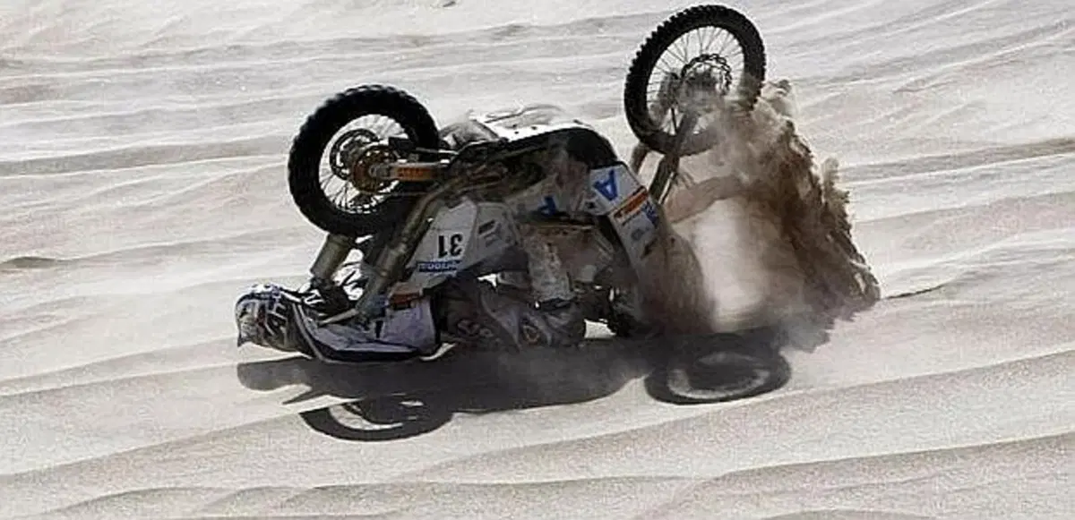 Luca Manca cade alla Dakar. E' grave