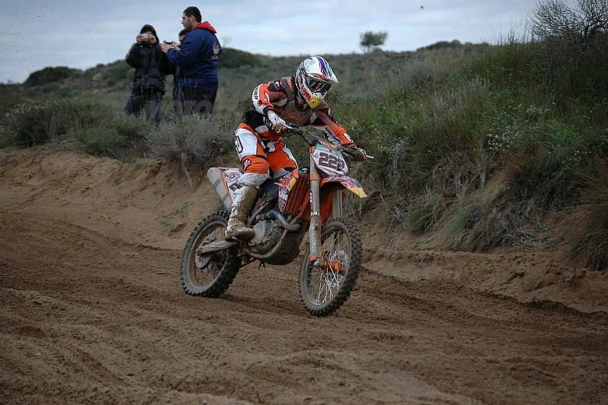 Cairoli e la KTM Eccoli in azione