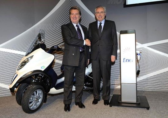 Enel e Piaggio insieme per l'elettrico