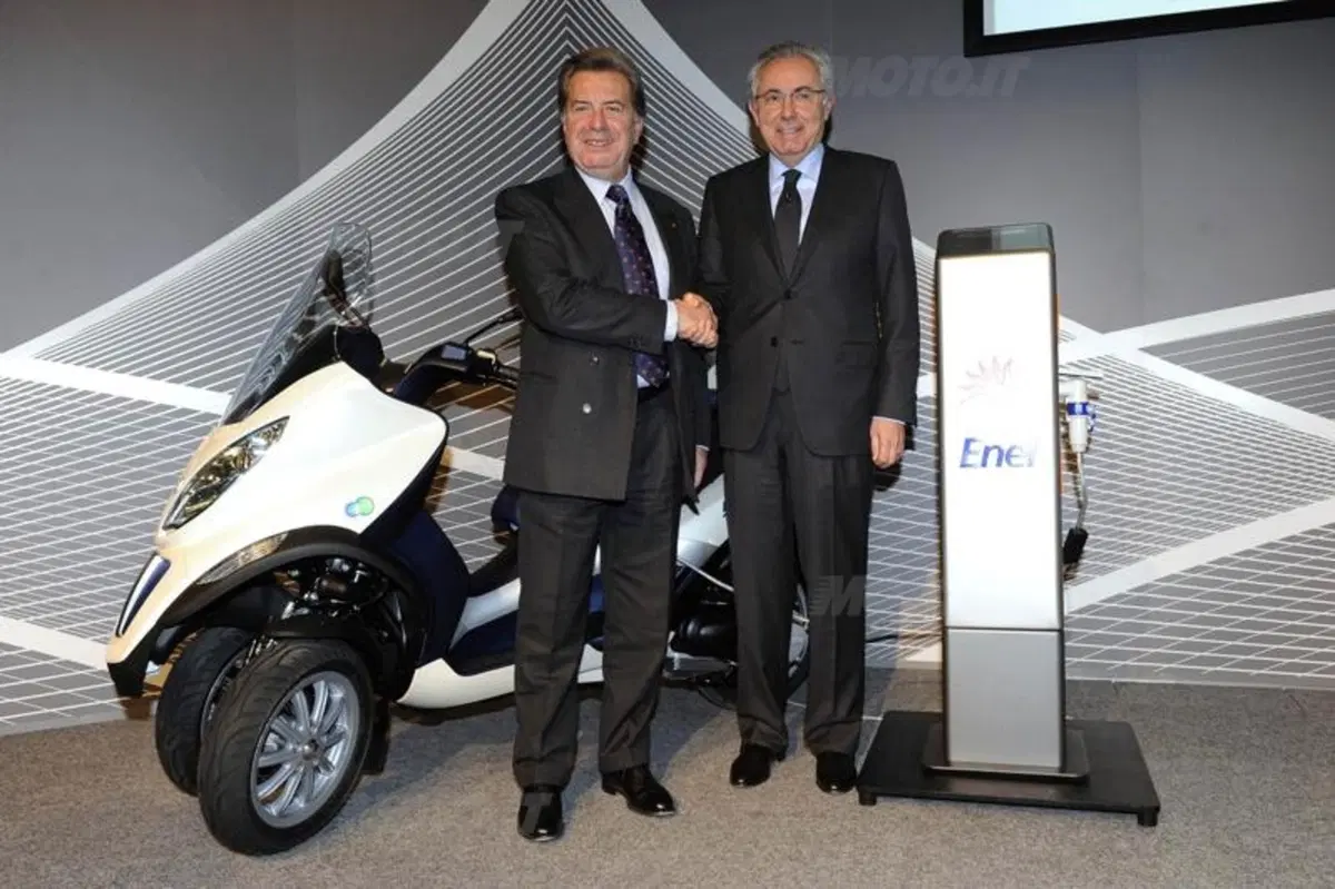 Enel e Piaggio insieme per l'elettrico