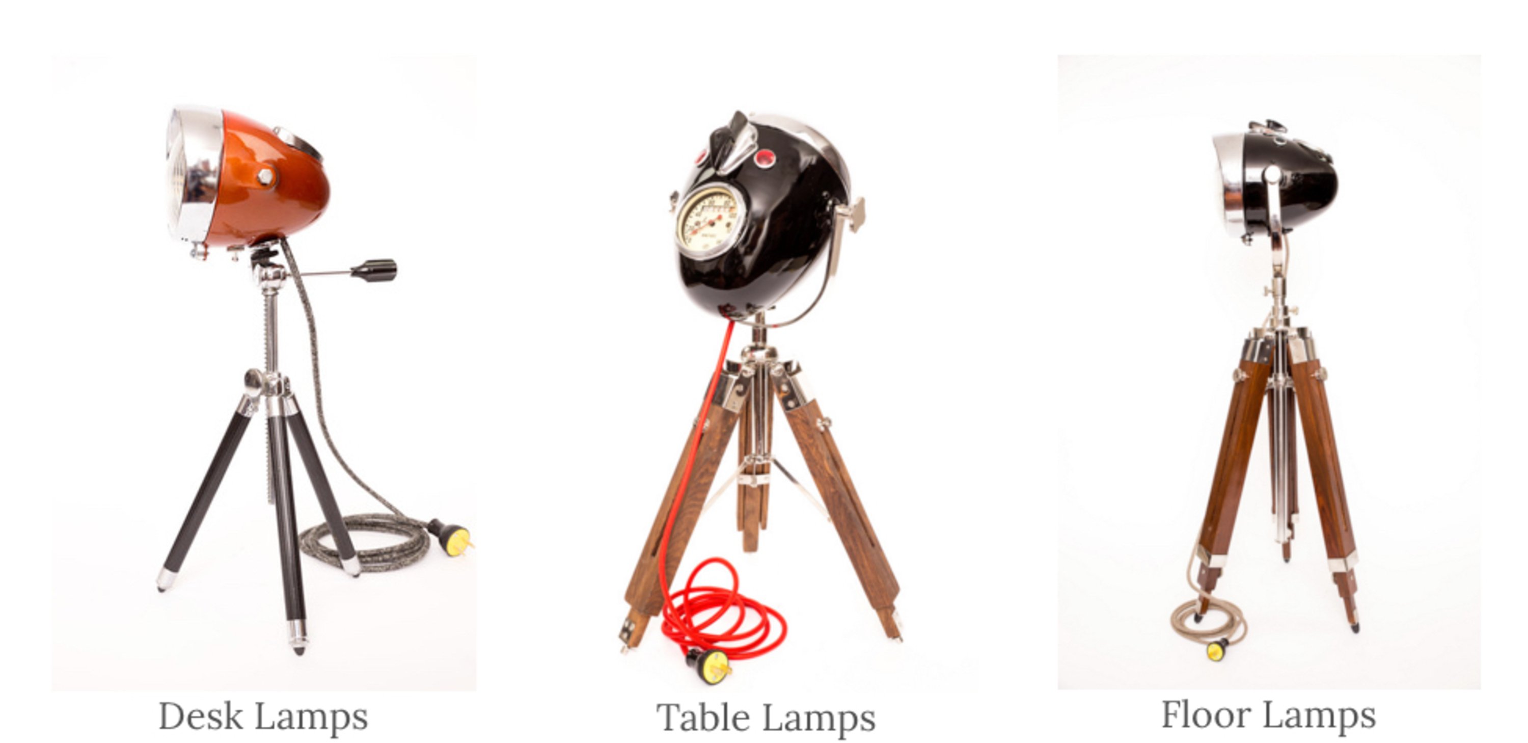 The Modern Weld: lampade d&#039;arredamento create con fari vintage