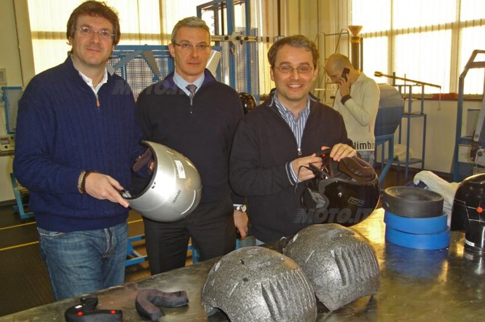 Da sinistra Remo Ventura (Shark Helmets), Maurizio Bombarda (Ber Racing) e Adolfo Garlando (responsabile test)