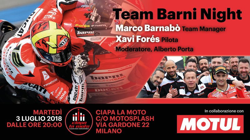 Ciapa la Moto: Serata WorldSBK con Barnab&ograve; e Xavi For&eacute;s