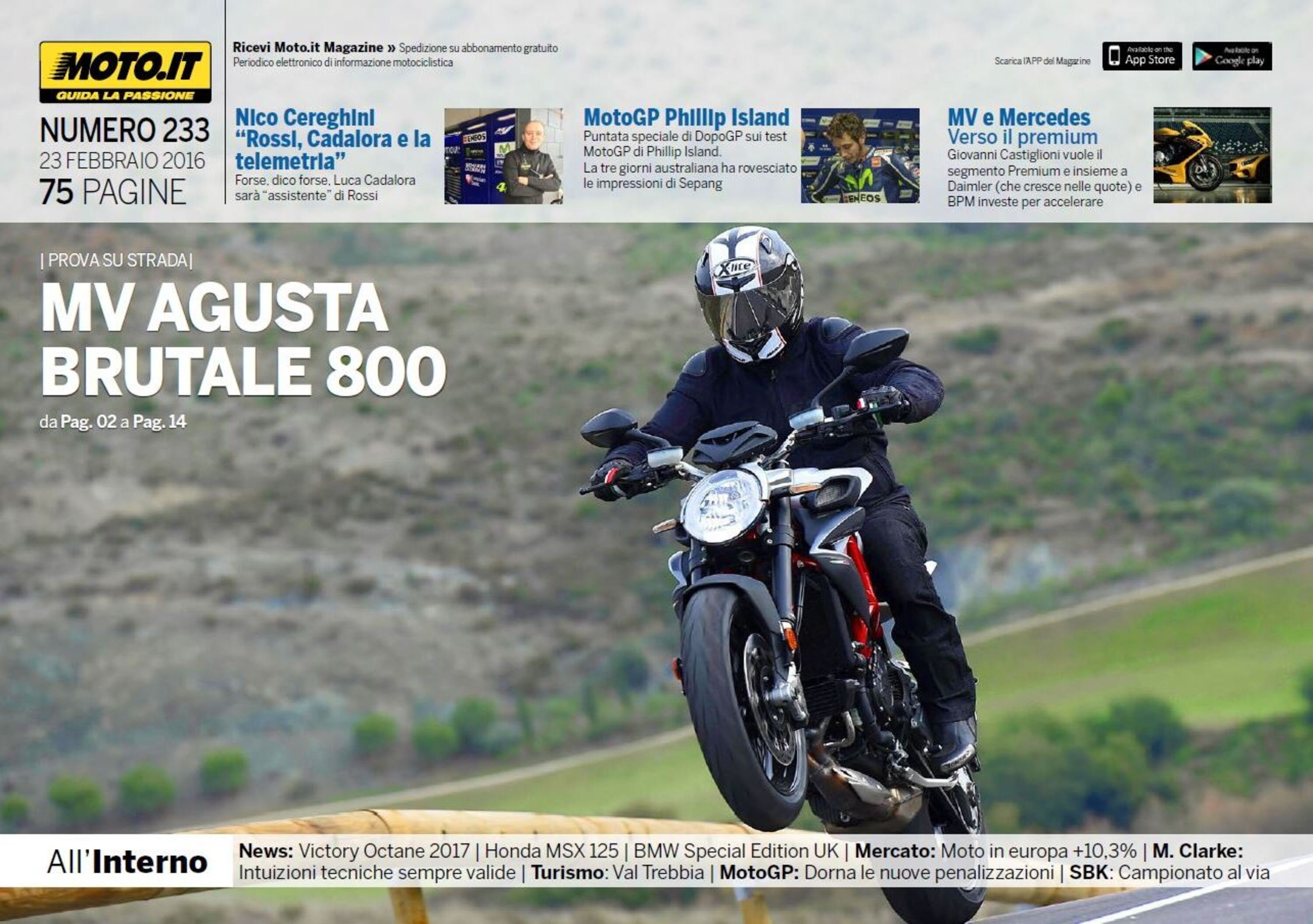 Magazine n&deg;233, scarica e leggi il meglio di Moto.it 