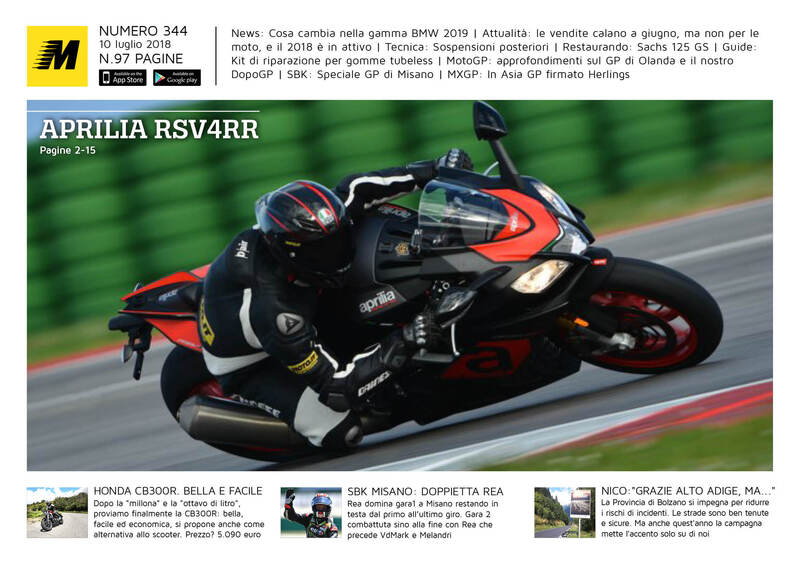 Magazine n&deg; 344, scarica e leggi il meglio di Moto.it 