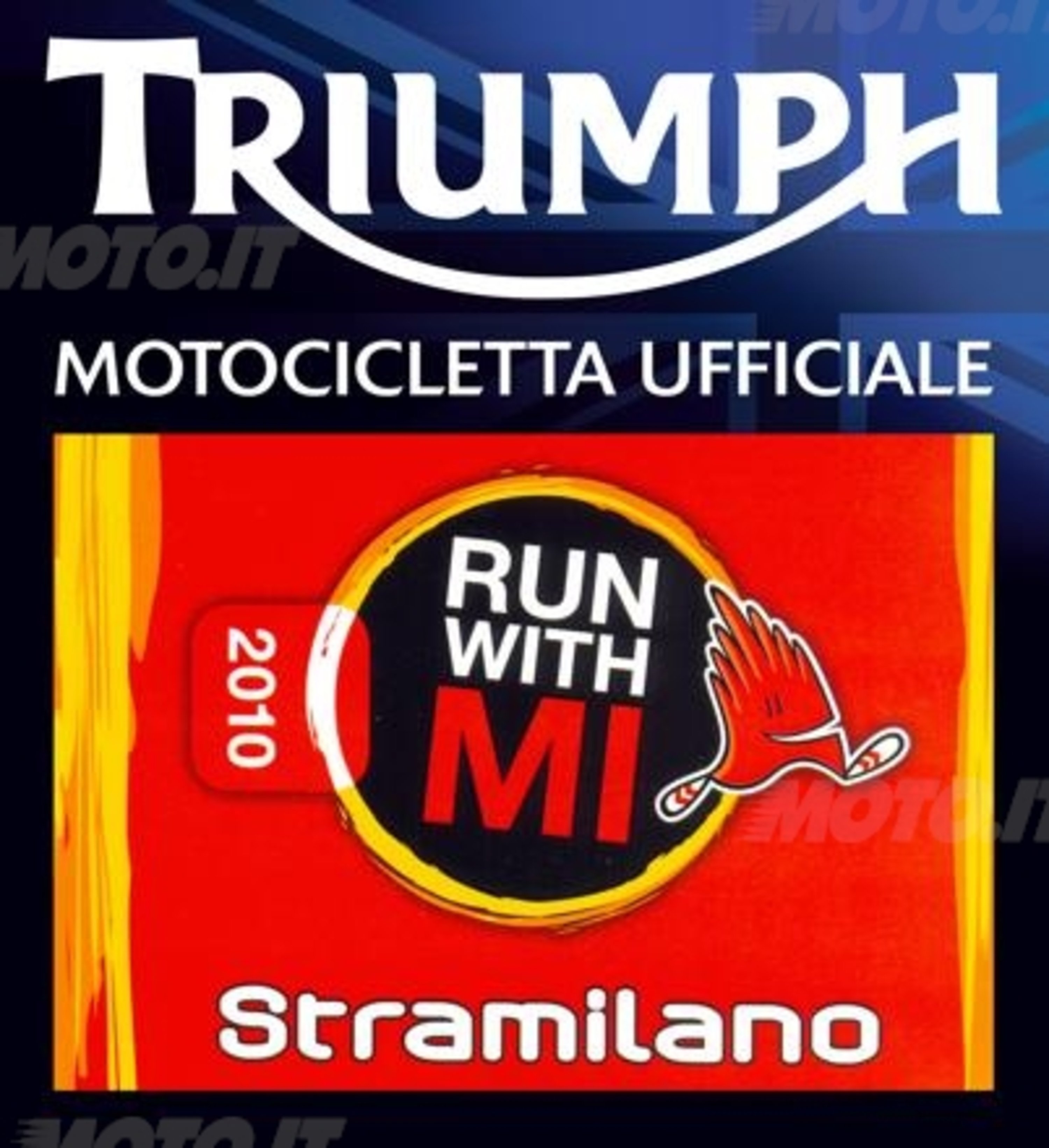 Triumph motocicletta ufficiale della Stramilano 2010