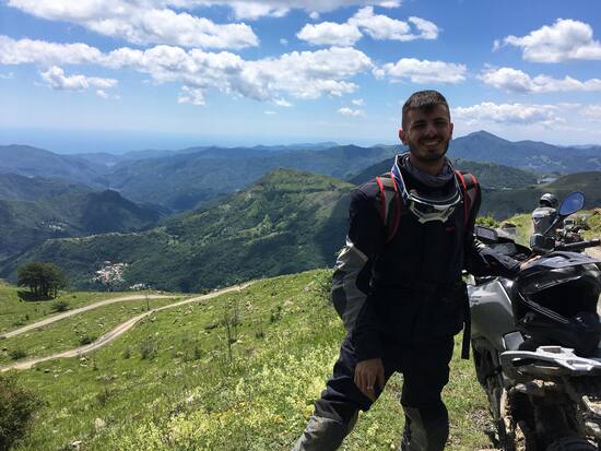 Marco durante una sosta alla Céf Adventure