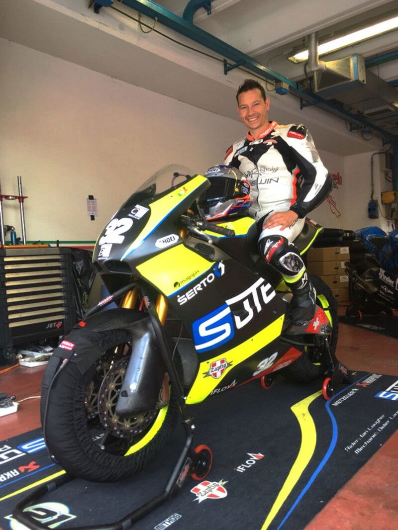 Fabrizio Lai in sella alla Suter MMX 500