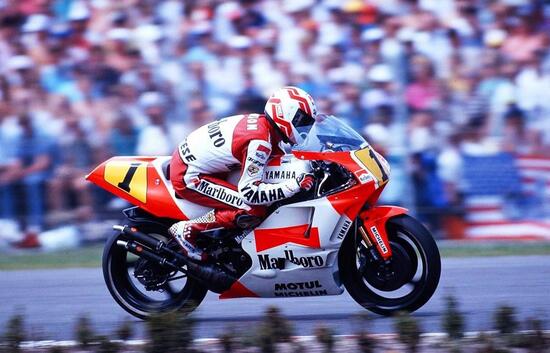 Eddie Lawson con la Yamaha 500 nel 1990