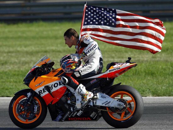 Nicky Hayden nel 2006, anno del suo titolo mondiale in MotoGP