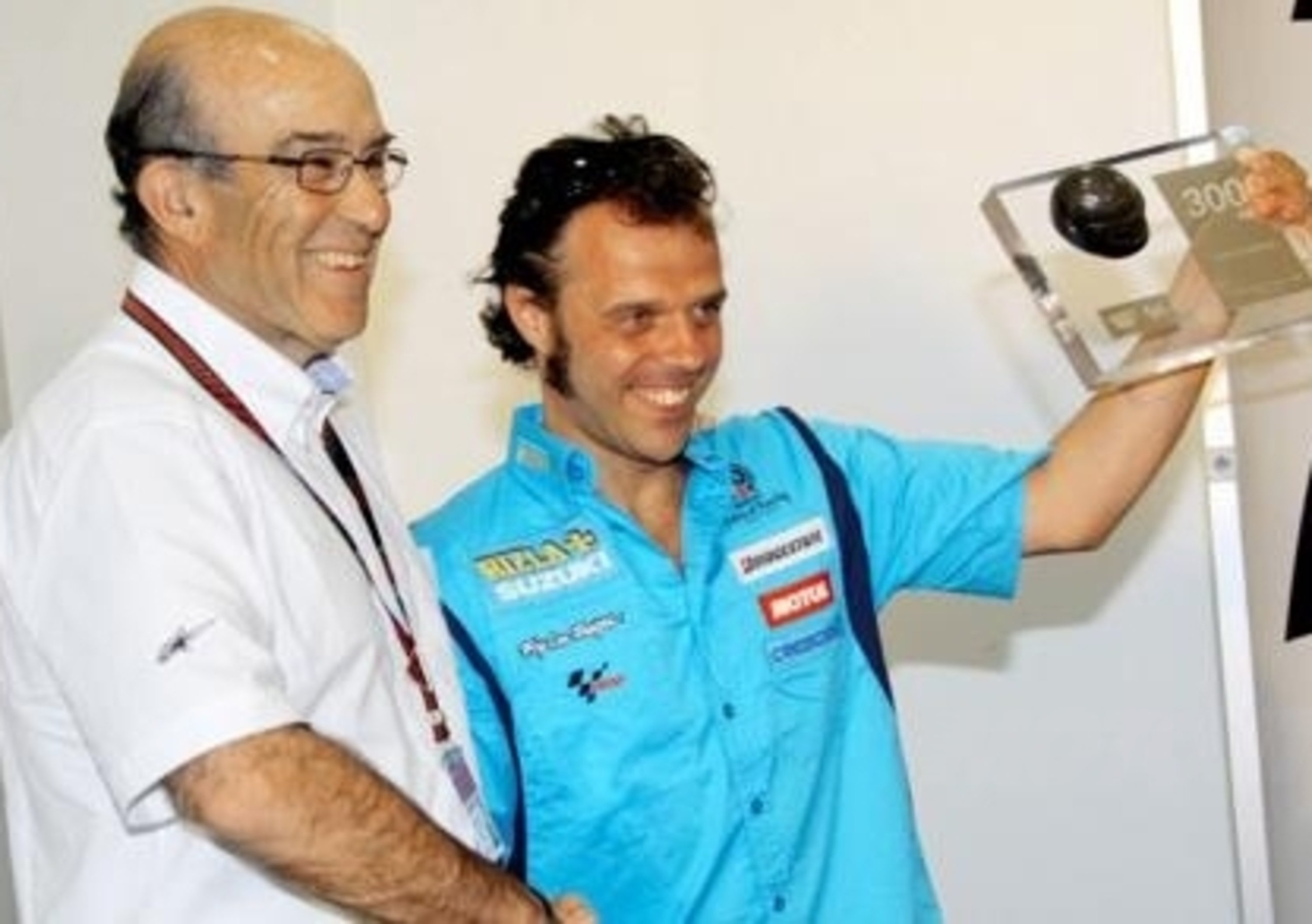 Rossi e Capirossi commentano la pole del Qatar