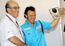 Rossi e Capirossi commentano la pole del Qatar