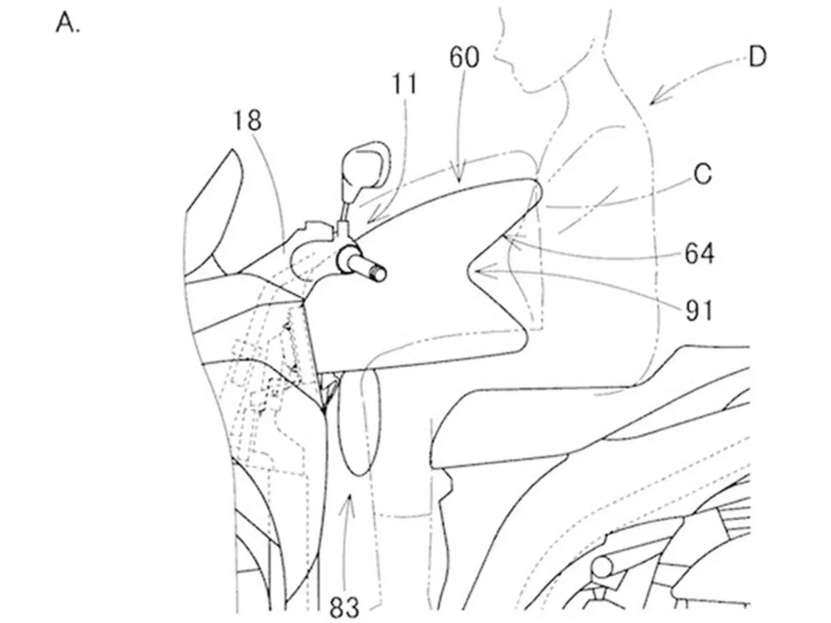 L’Airbag per scooter e i brevetti Yamaha