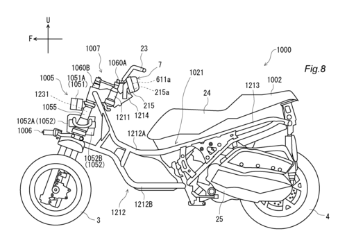 L’Airbag per scooter e i brevetti Yamaha (3)