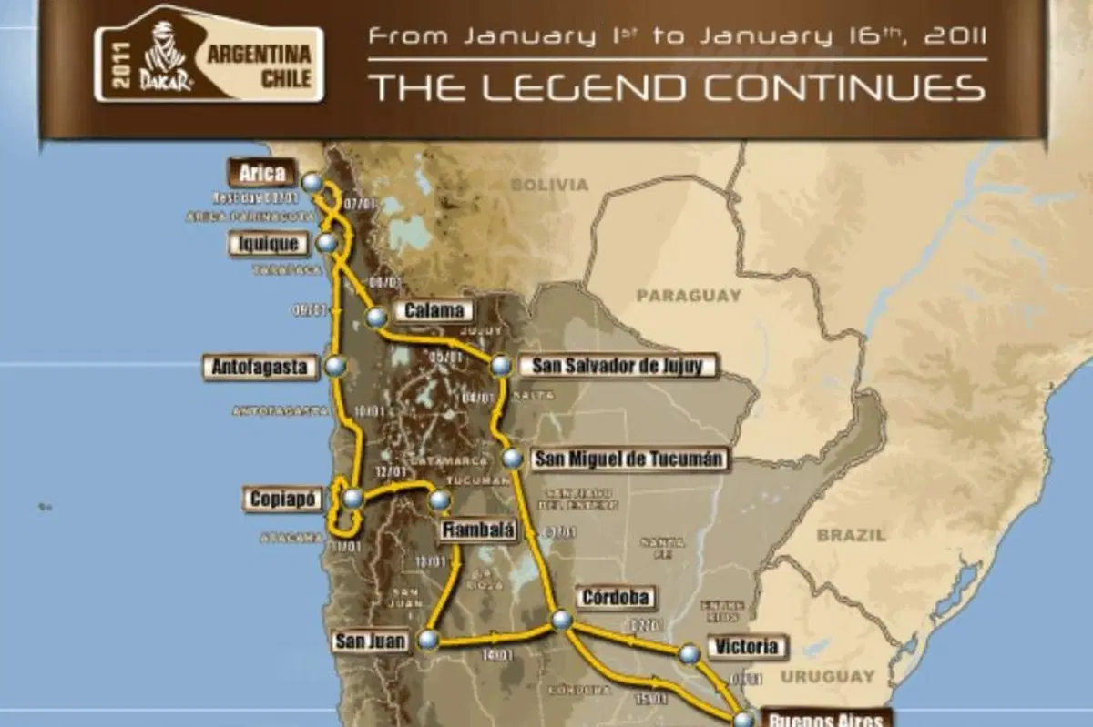 Svelato il calendario della Dakar 2011
