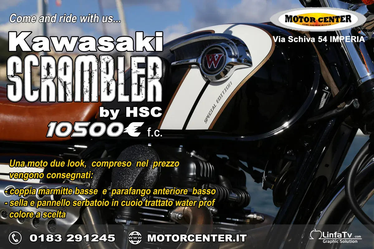 Kawasaki W800 Scrambler, due moto in una (5)