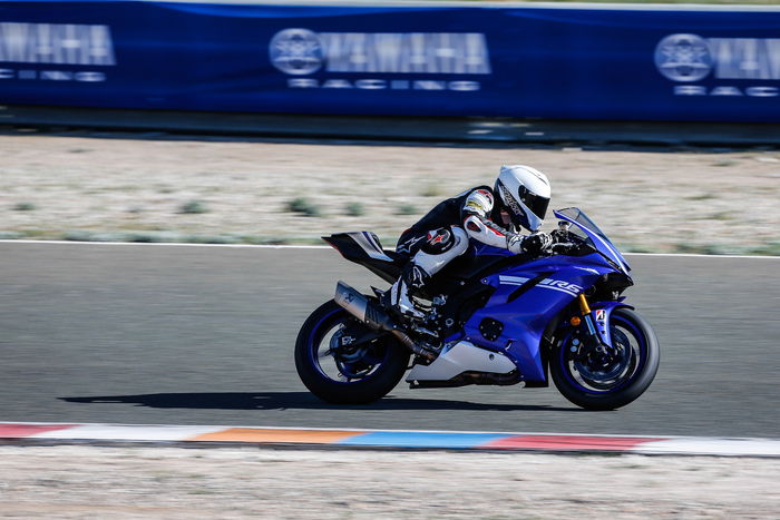 La Yamaha YZF-R6 nel nostro test ad Almeria