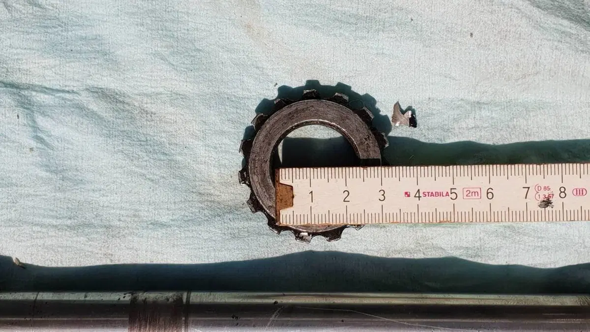 Forcella completa con piastra e perno Harley Davidson (10)