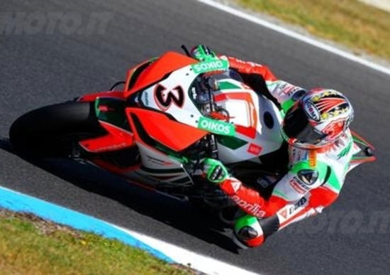 Deganello con Max Biaggi, Pernat con Pramac