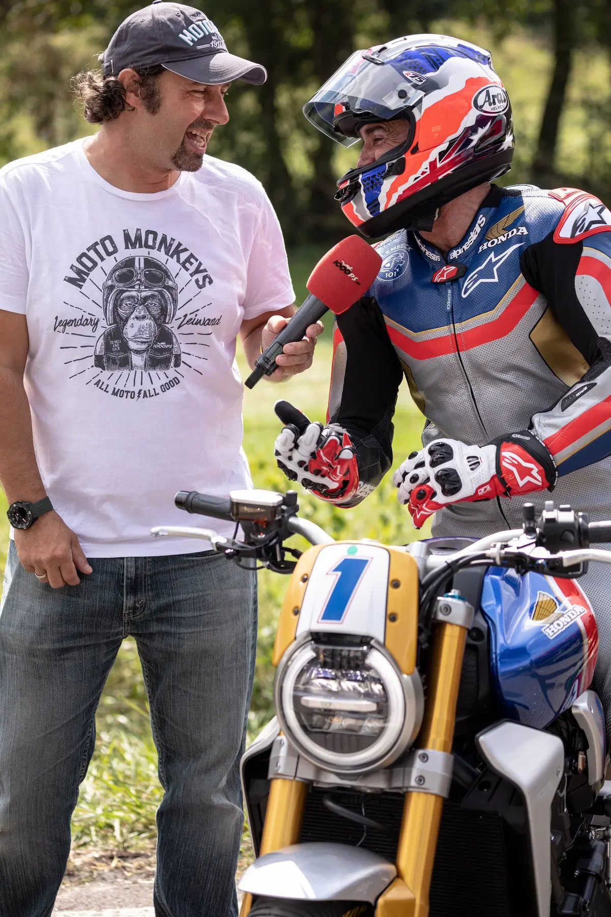 Mick Doohan a Glemseck con una Honda CB1000R (2)