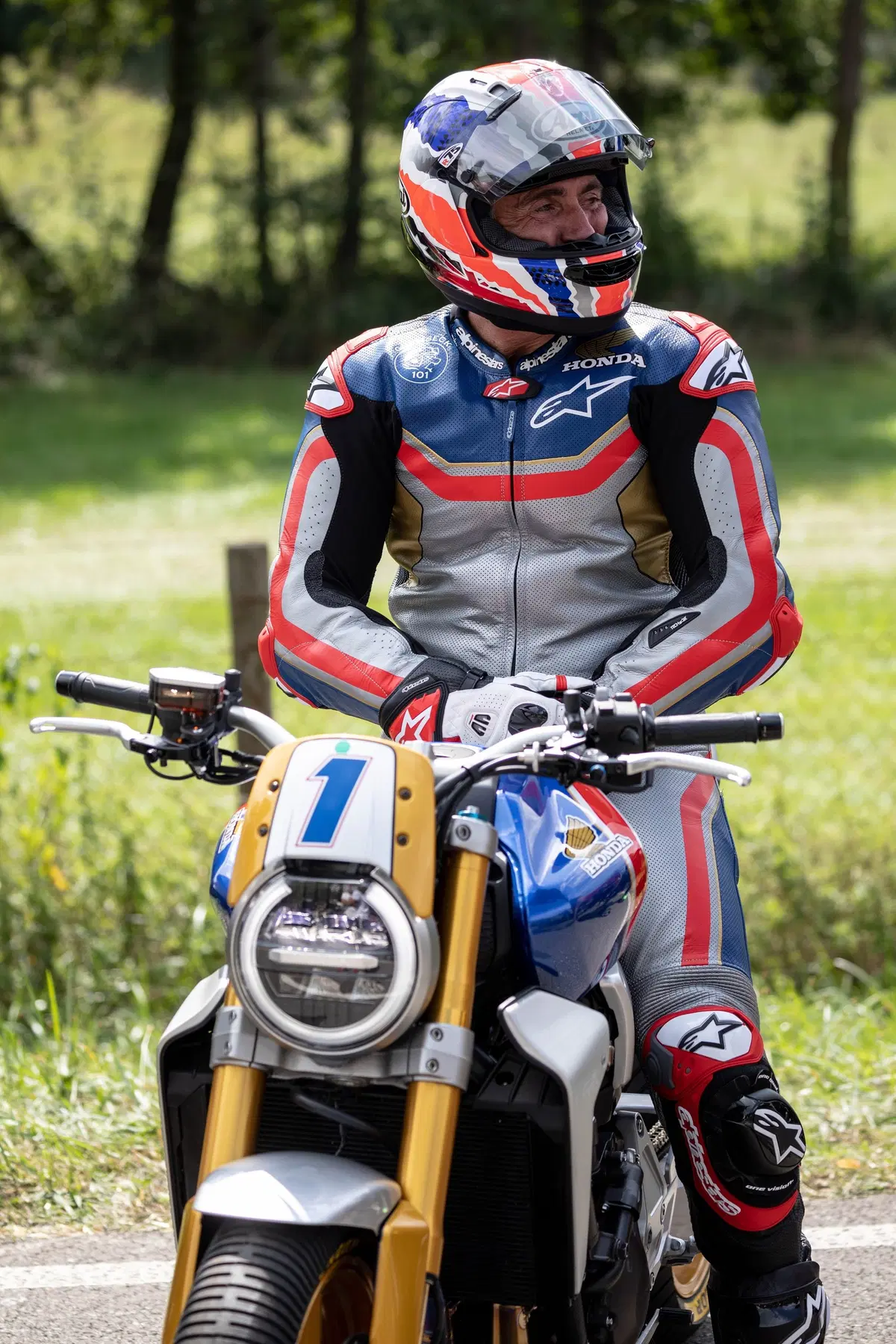 Mick Doohan a Glemseck con una Honda CB1000R (6)